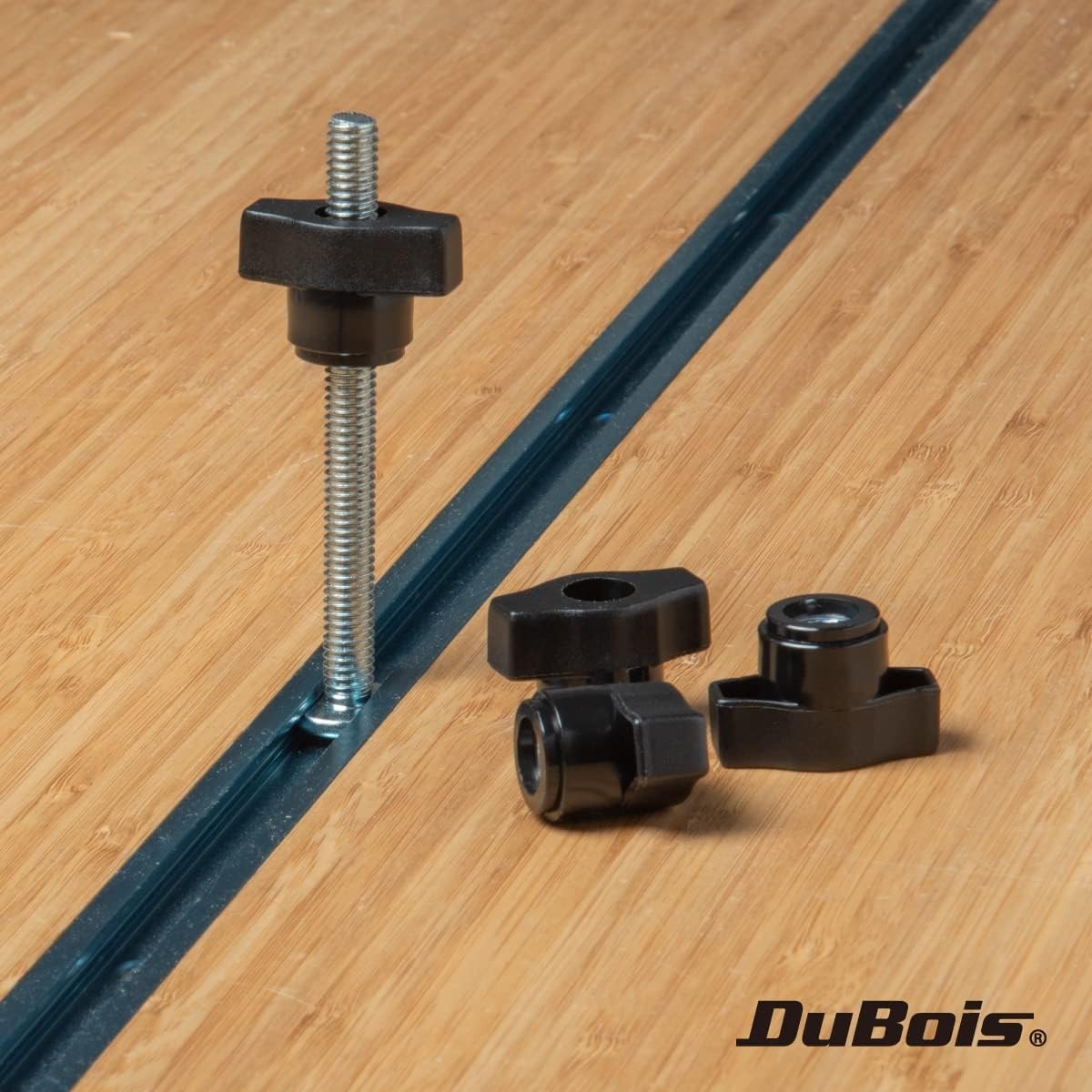 DuBois 5/16"-18 Wing Knobs 10 Pack, Clamping with 7/8 Depth, Black