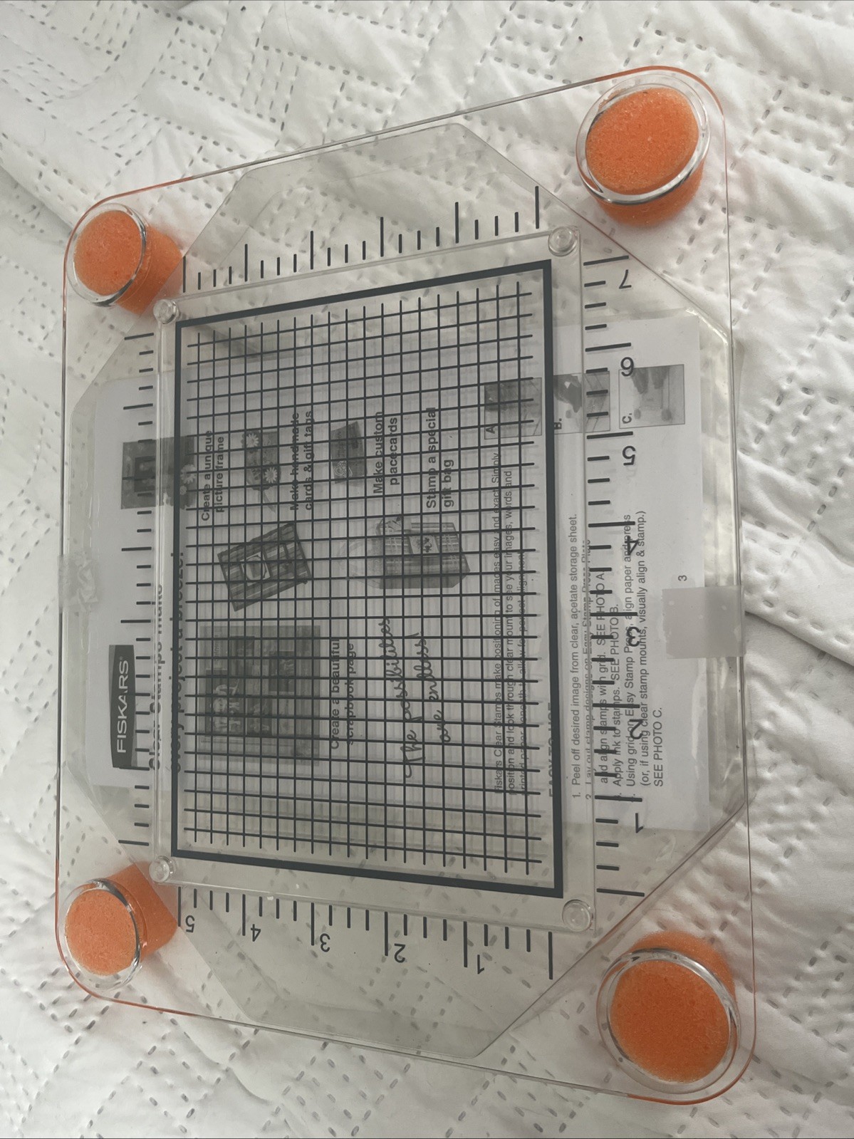 Fiskars Easy Stamp Press 5" x 7" ~ Crafting Cards Stamping Design