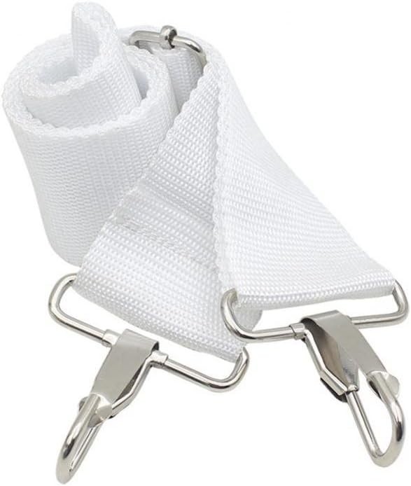 Drum Strap - Adjustable Nylon White Snare Military Drum Sling