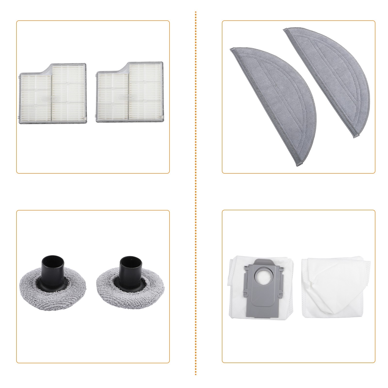 For Saros 10 Vacuum Accessories Pack Featuring Microfiber Mop Pads and Filters
