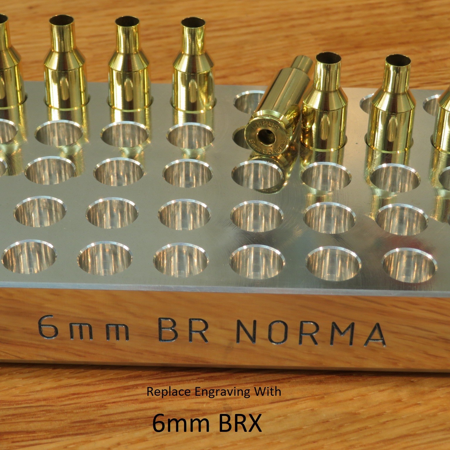 6 mm BRX - Precision Loading Block - 1" Billet Aluminum (25) (50) (100)