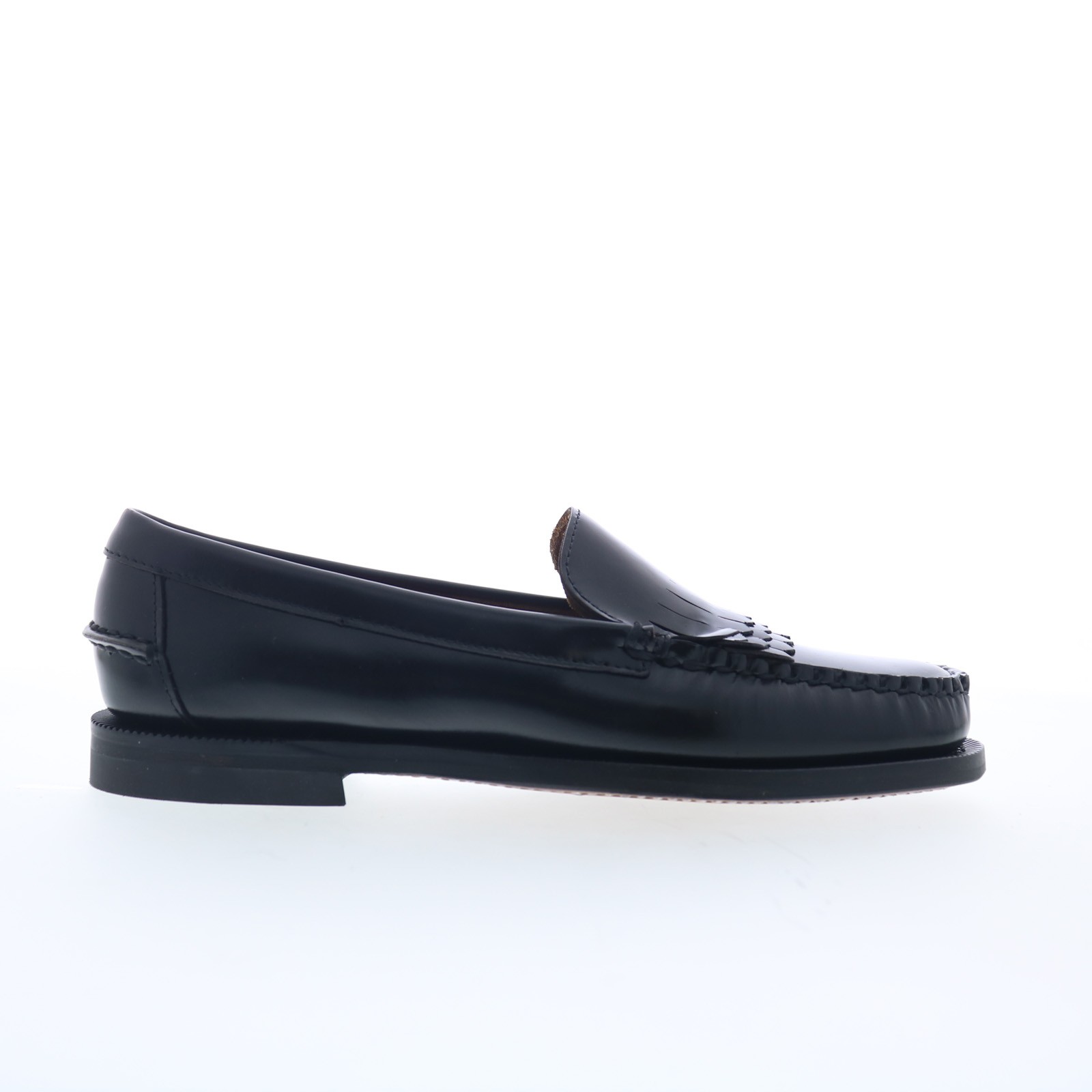 Sebago Dan Triple Fringe Womens Black Loafers & Slip Ons Casual Shoes