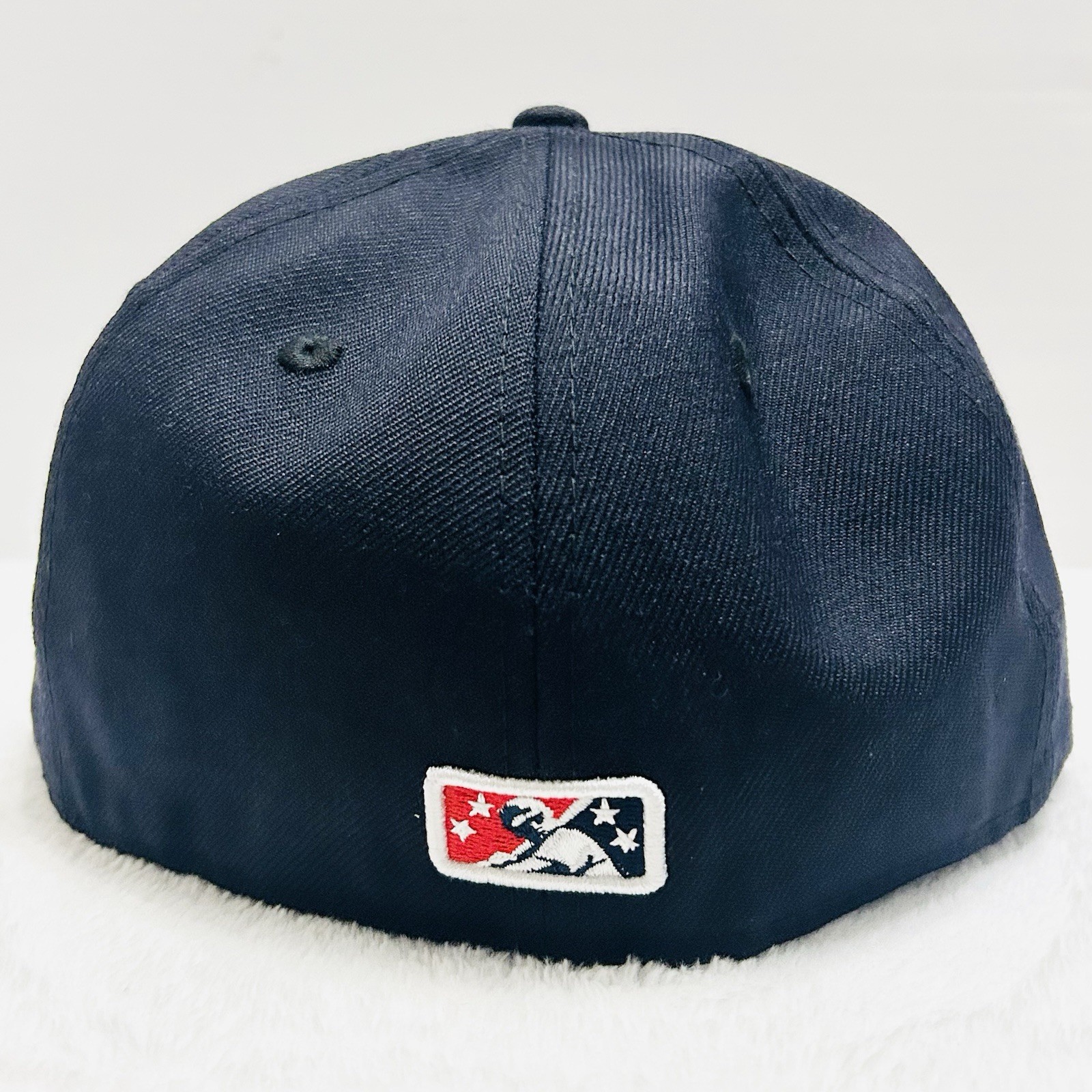 New Era Vancouver Mounties Team Logo MiLB 59FIFTY Fitted Hat Sz 7 Blue Baseball
