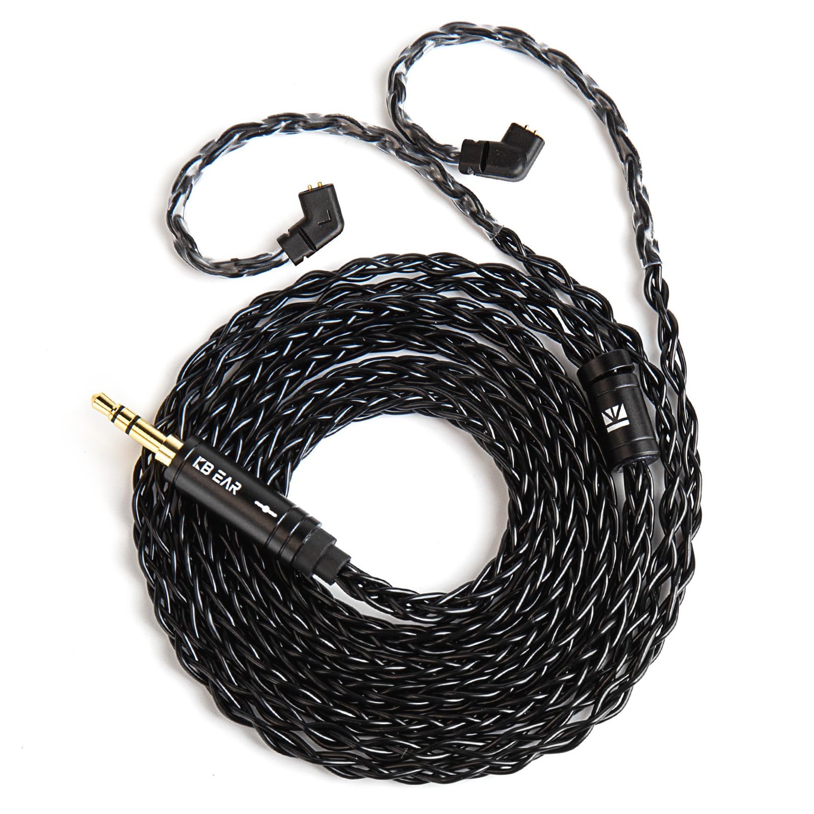 KBEAR ST12 Recessed 2Pin IEM Cable, in Ear Monitor 2PIN-C 3.5MM, Dark