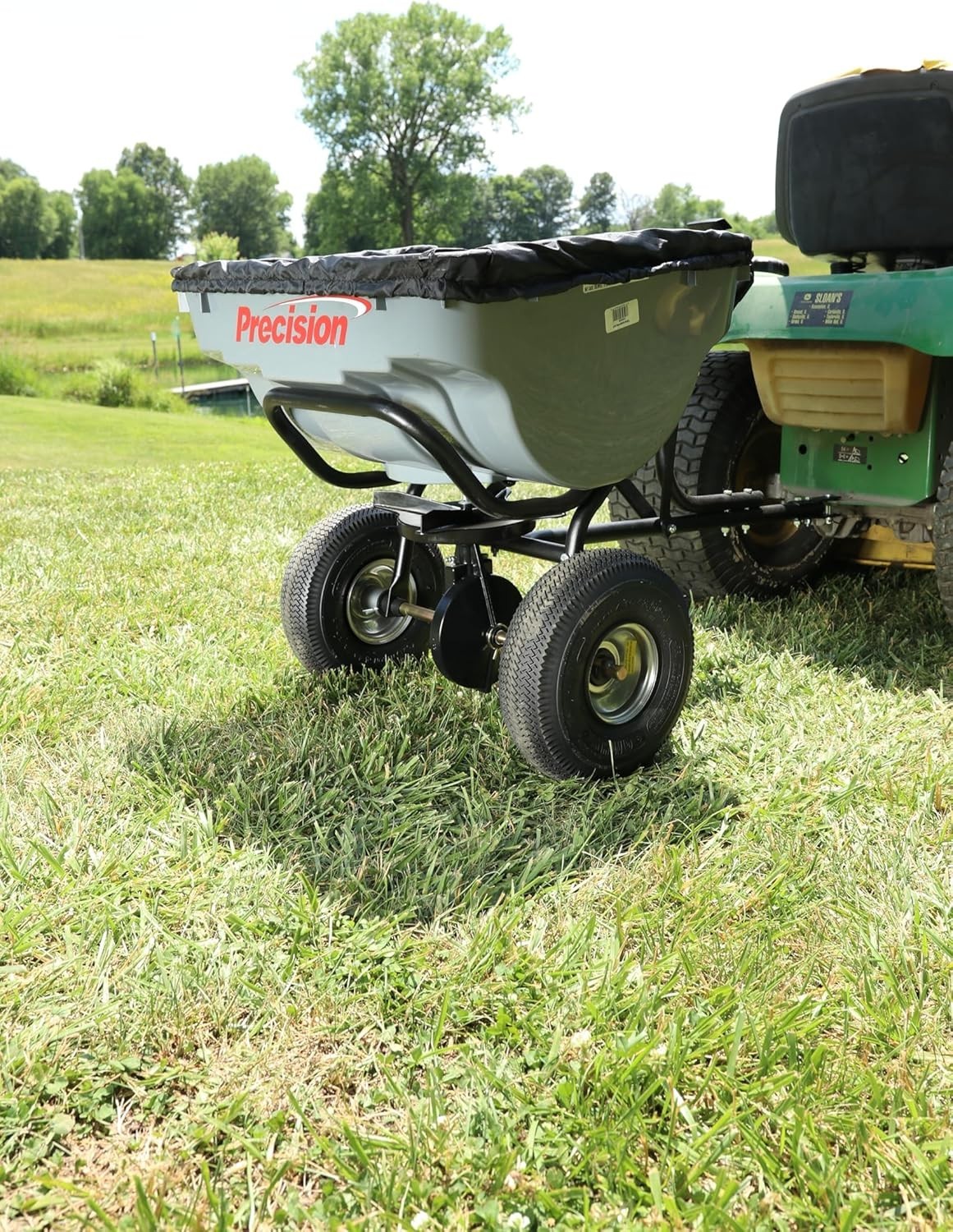 75-Pound Capacity Tow-Behind Semi-Commercial Broadcast Spreader