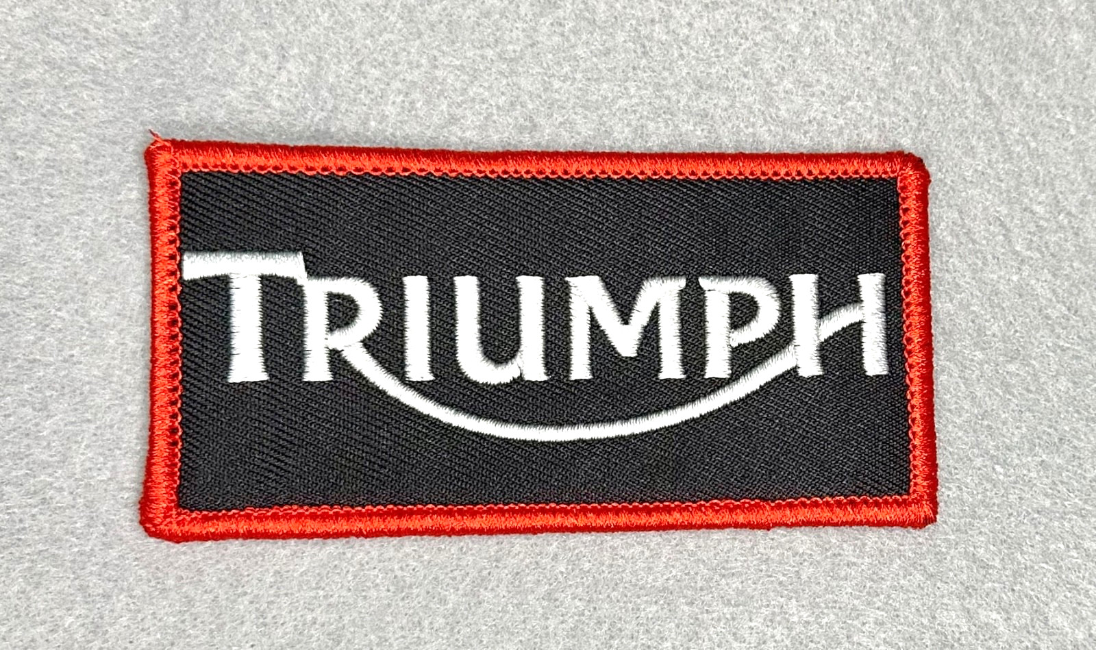 FABULOUS TRIUMPH MOTORCYCLE PATCH...RARE CONFIGURATION...