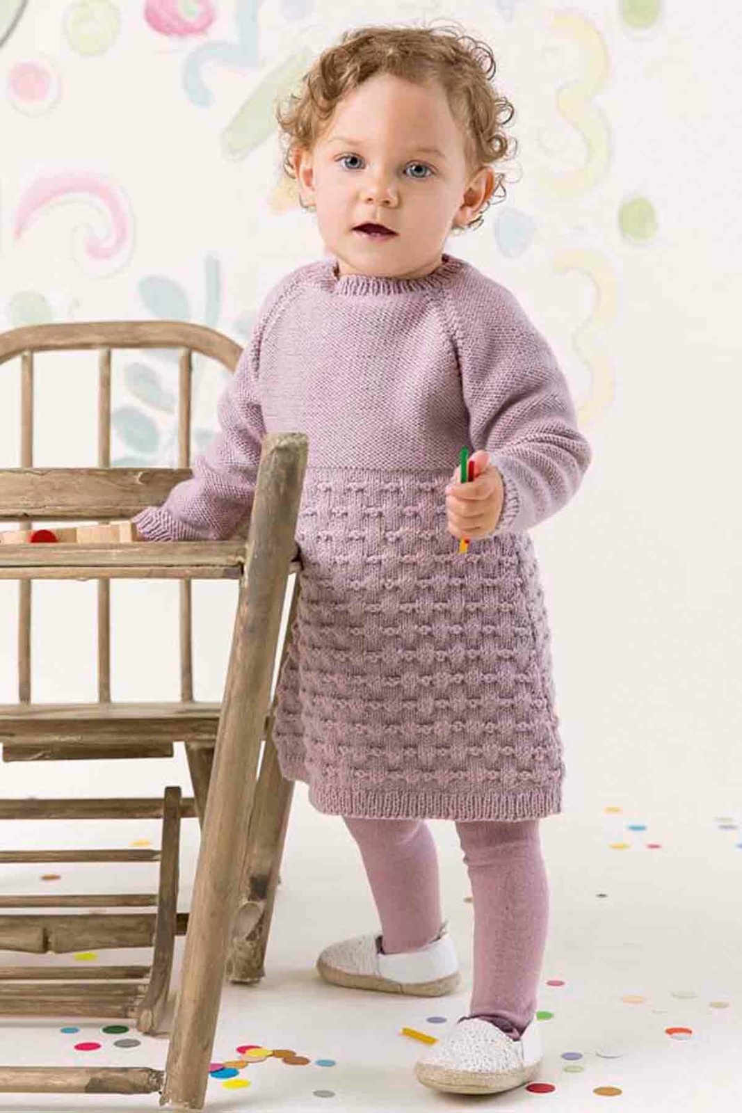 Dress - Lang Yarns Merino 150 - Model Package Knitting Package With Instructions