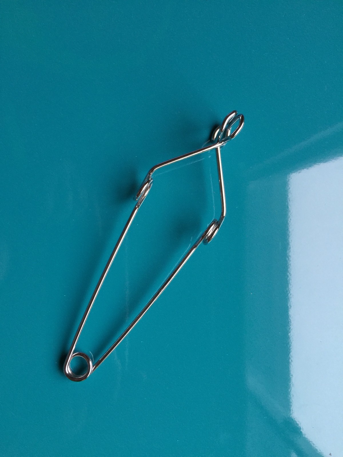 (FIVE)Lab glass test tube holder clamp rack tongs Chrome Plated  6inch new