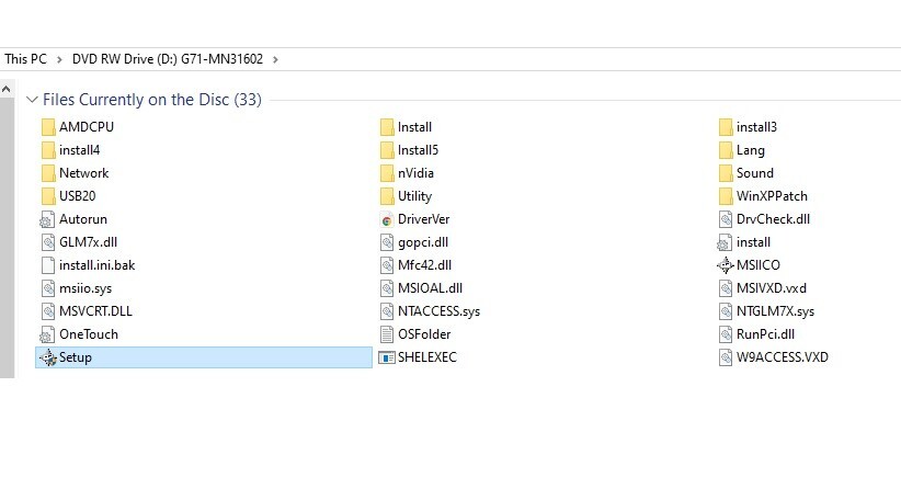 MSI Drivers & Utilities NVIDIA Chipset for Windows XP CD