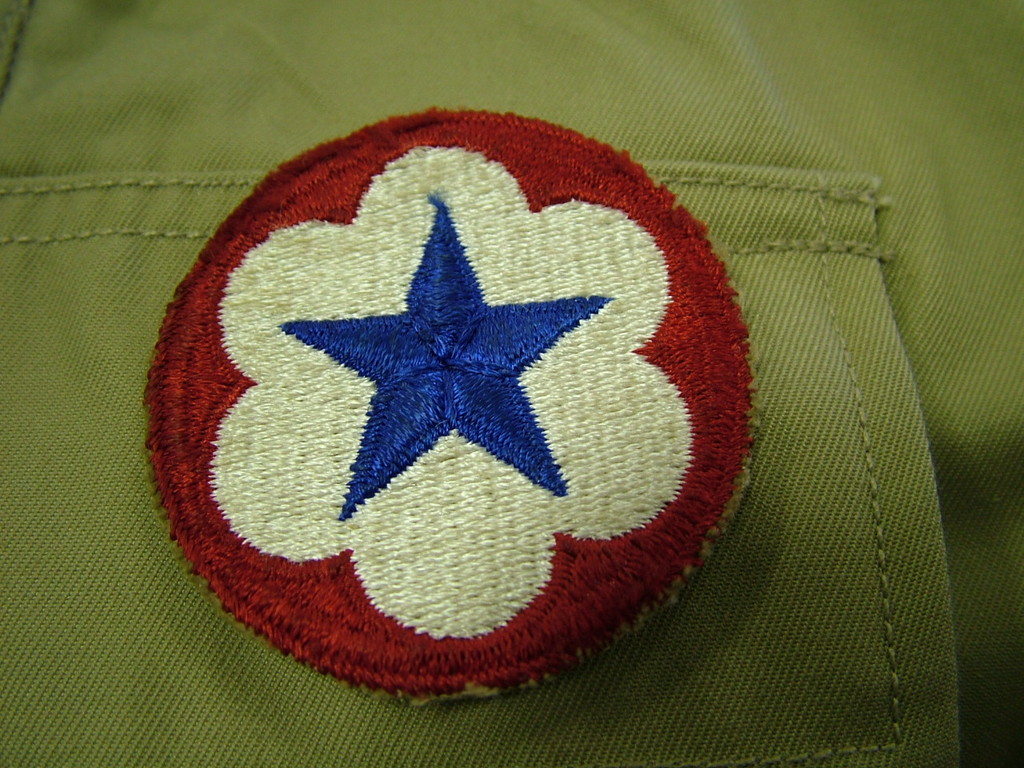 WW2 US ARMY STAFF SUPPORT PATCH FULL COLOR