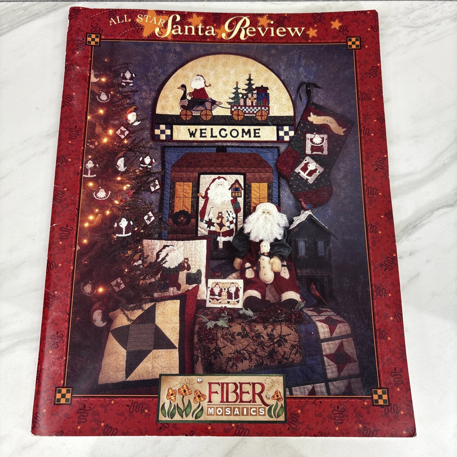 Fiber Mosaics All Star Santa Review Leslie Beck Quilt Patterns Pillows Rugs Book