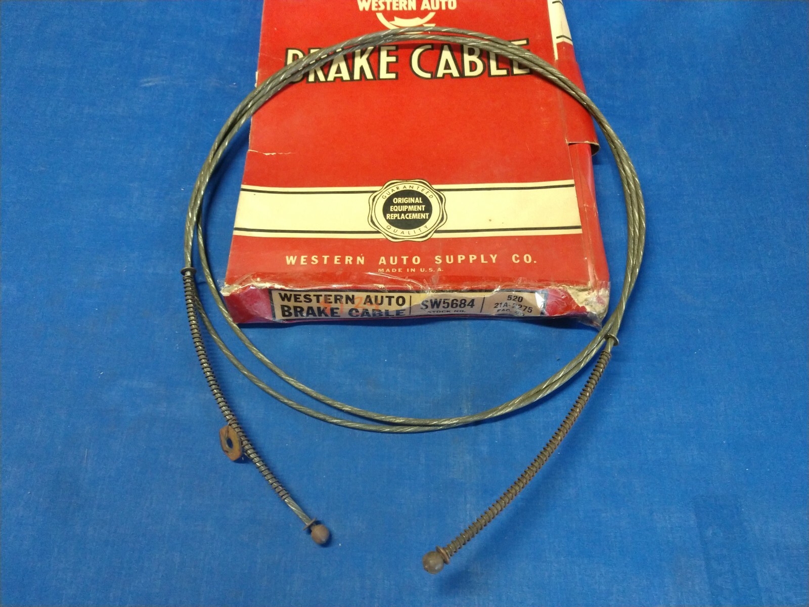 Ford Brake Cable Rear 21A-2275 Western Auto # 520 USA 1942-1948