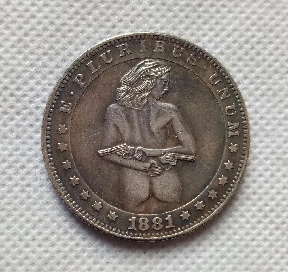❤️   1881 Hobo Nickels sexy Girl woman Hobby Collectible Carft Art Coin man Gift