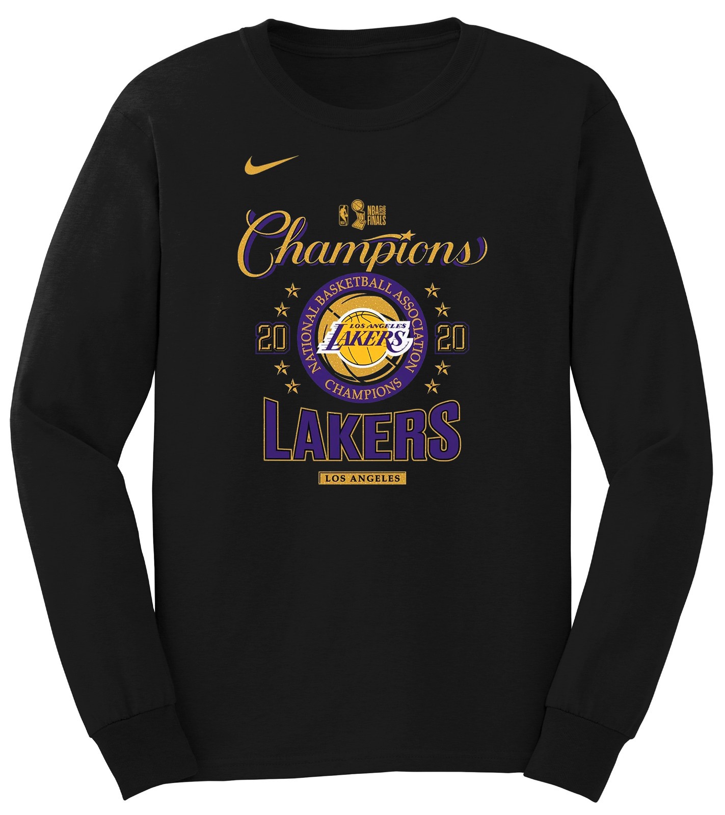 NEW Men's Los Angeles Lakers Nike 2020 NBA Finals Champions Long Sleeve Shirt