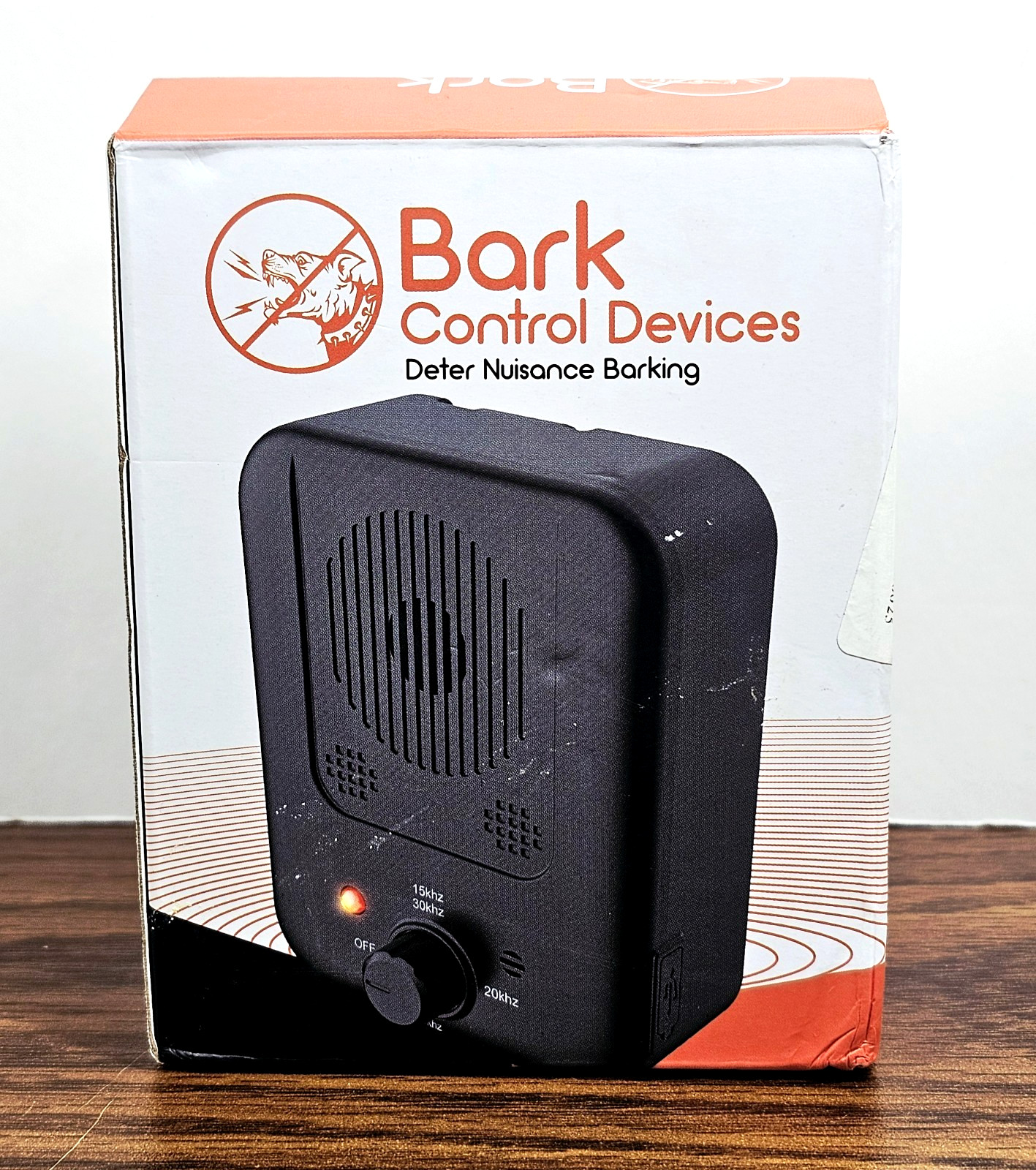 Ultrasonic Anti-Barking Bark Control Device THVGUL K4 Black Rechargeable OpenBox