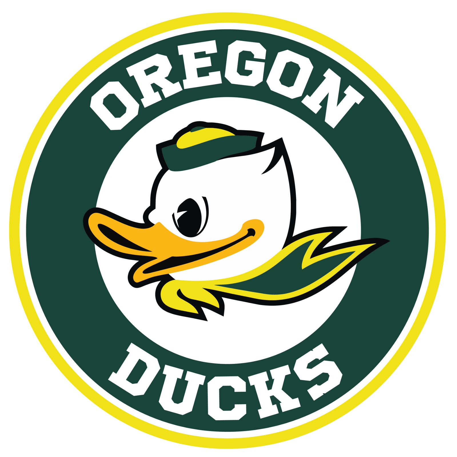 Oregon Ducks 3" Round Decal / FREE SHIPPING / Buy 2 Get 1 FREE