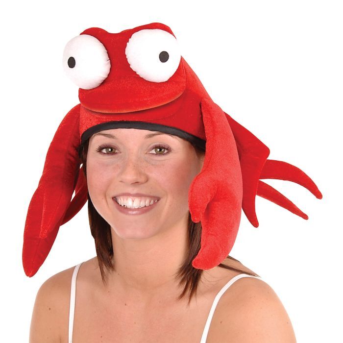 Beistle Plush Crab Hat Party Accessory