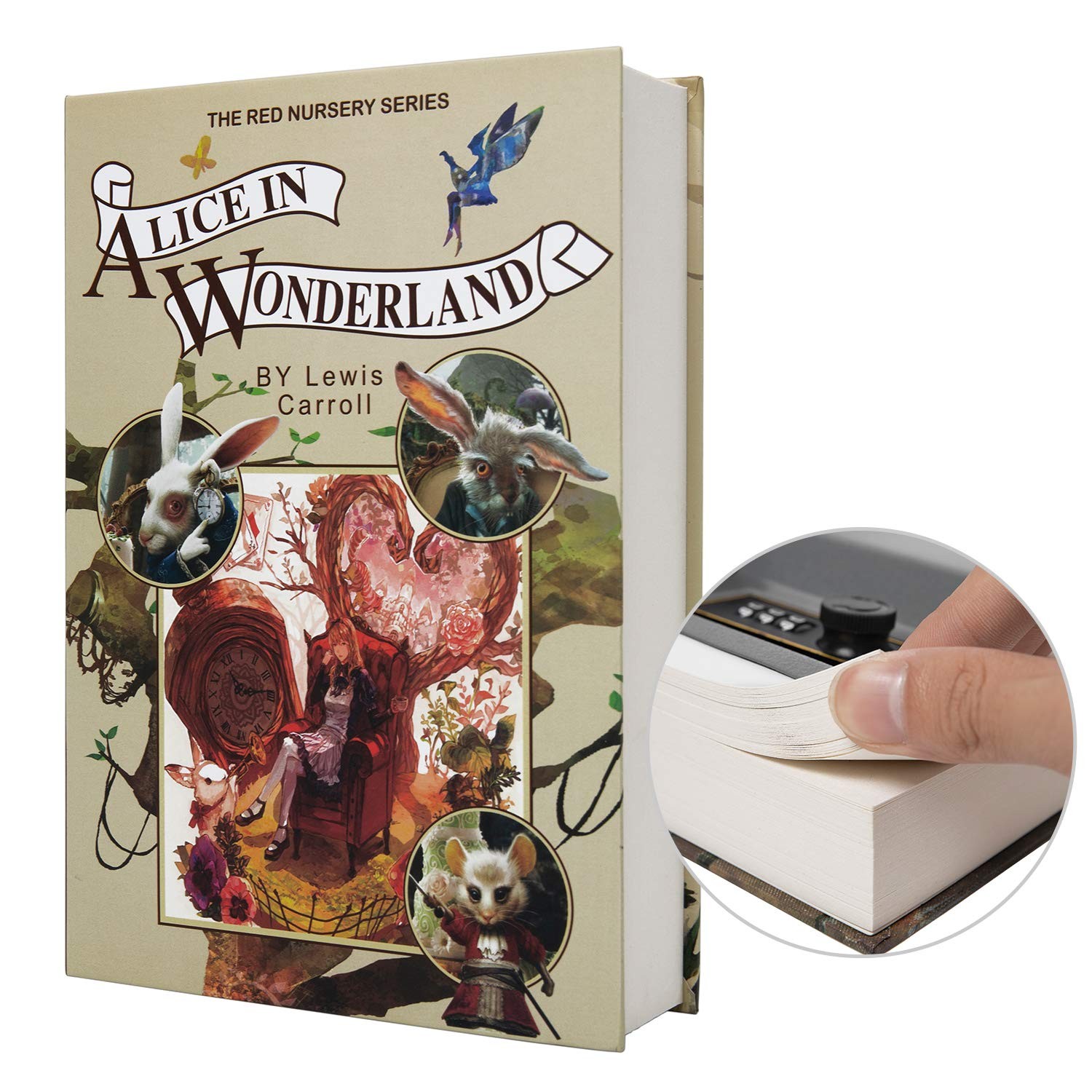 Real Paper Transfer Book Safe Hollow With Secret Hidden Compartment Combination