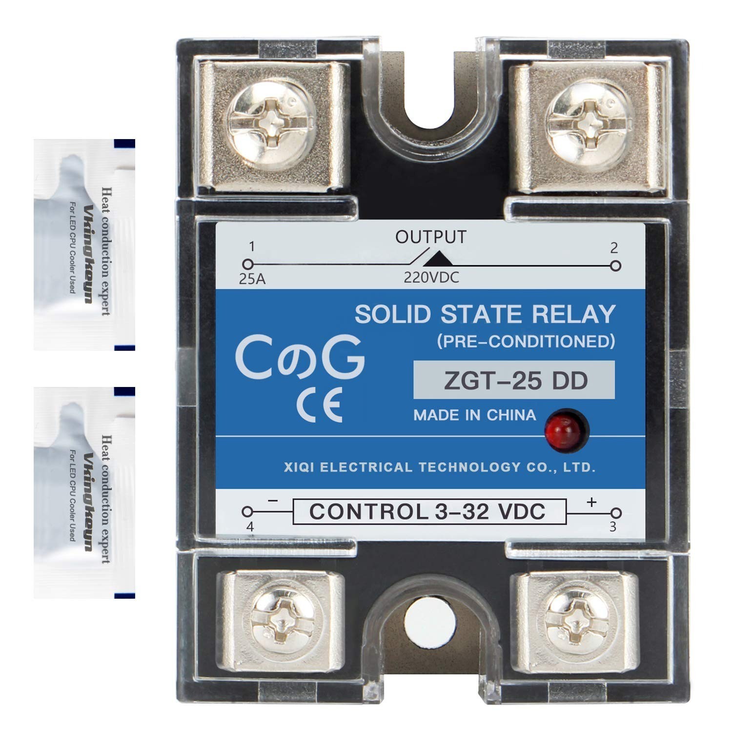 CGELE SSR-25DD Solid State Relay 25A DC to DC Input 3-32V