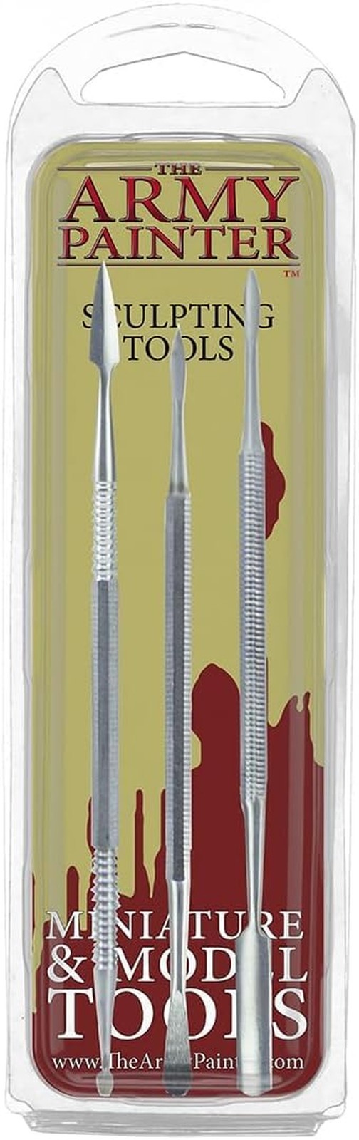 The Army Painter Clay Sculpting Tools - Set with Three Double Ended Stainless...