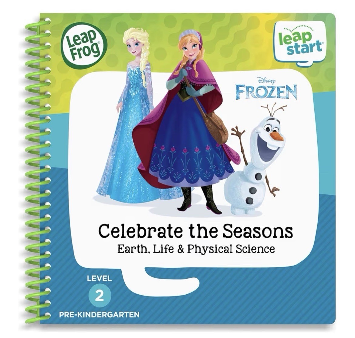 Leap Frog LeapStart Level 2 Pre-K Game Book - Frozen Celebrate the Seasons