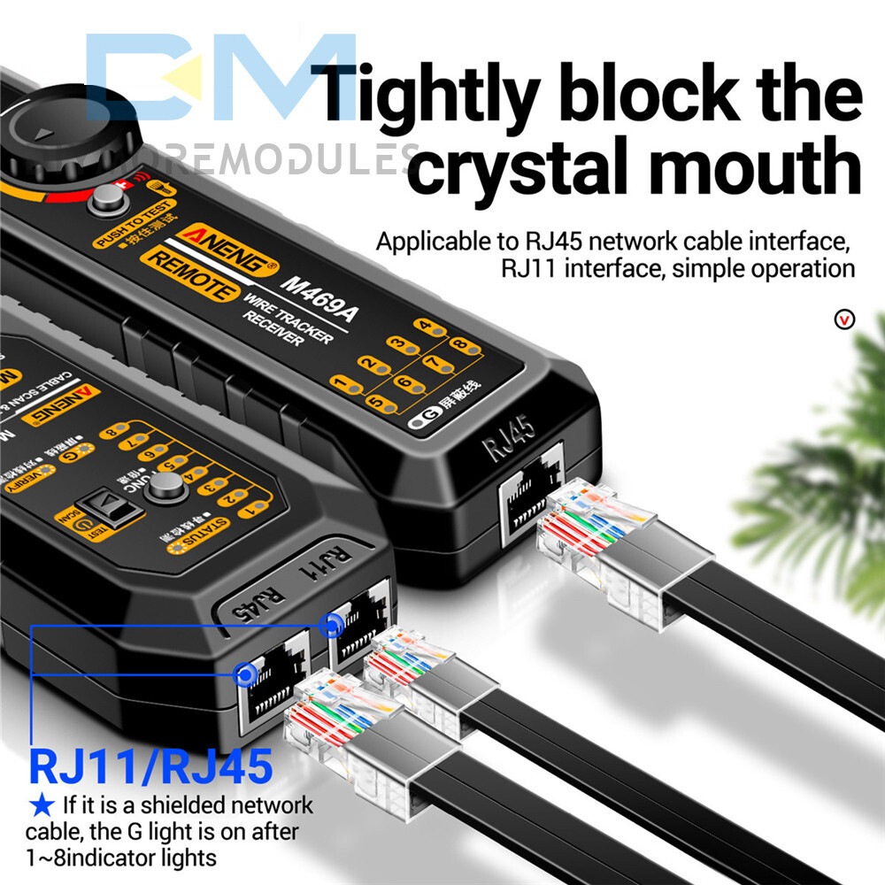 ANENG M469A Multifunctional Network Cable Tracker Networking Analyzer RJ45 /RJ11