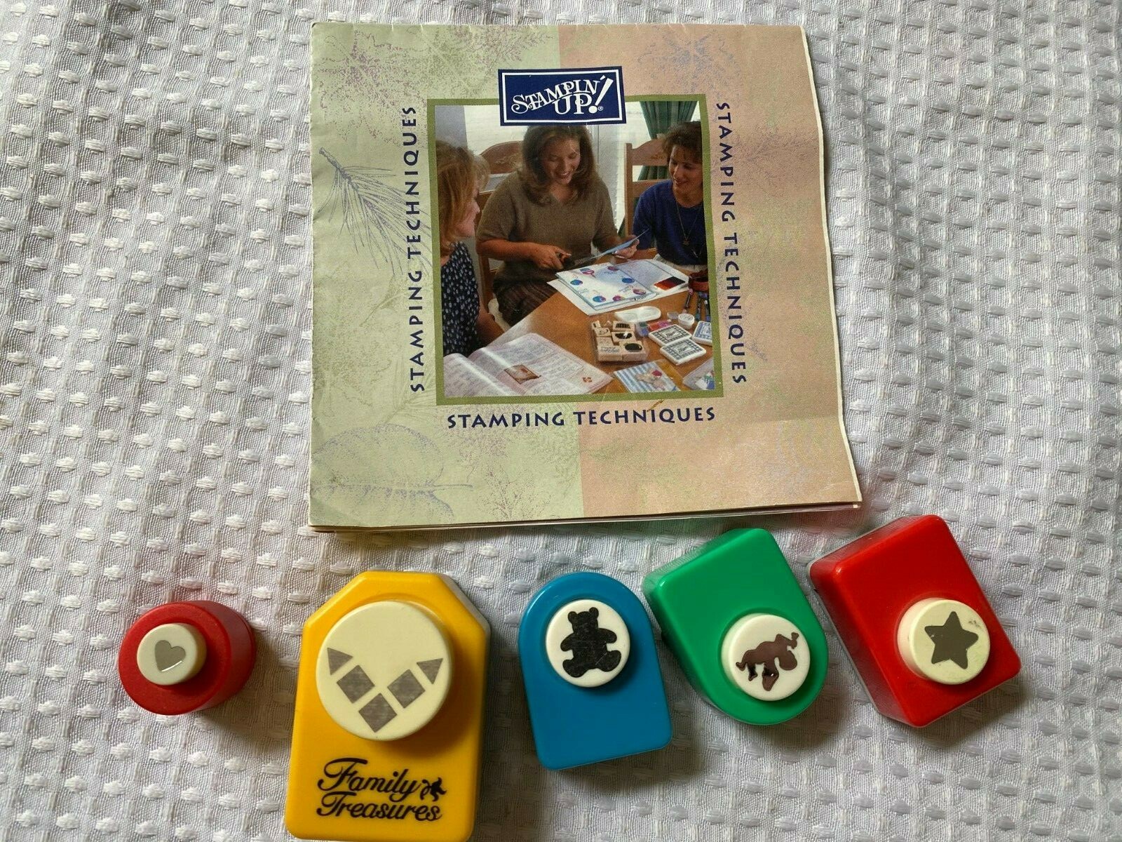 Family Treasures punch Punches Lot of 5 craft paper Stampin' Up! craft shapes