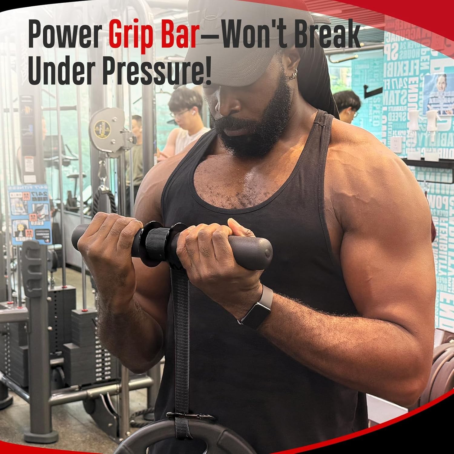 FitBeast Forearm Strengthener & Forearm Exerciser, Wrist Roller with Thicker Han