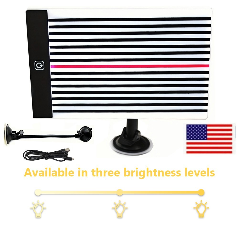 Paintless Dent Repair Removal PDR LED Line Board Light Scratch Reflector Tool US
