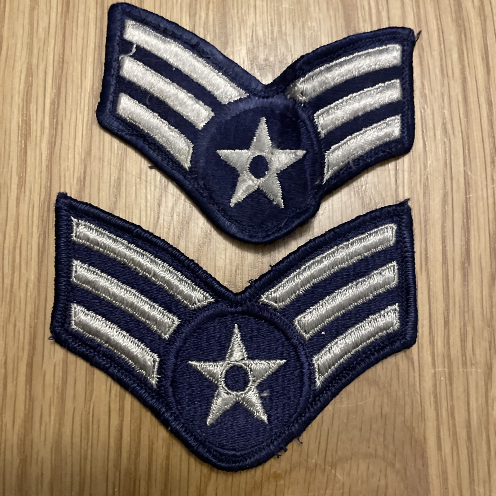 2  US Air Force USAF SGT Sergeant  Uniform Rank E4 One Patch 4”
