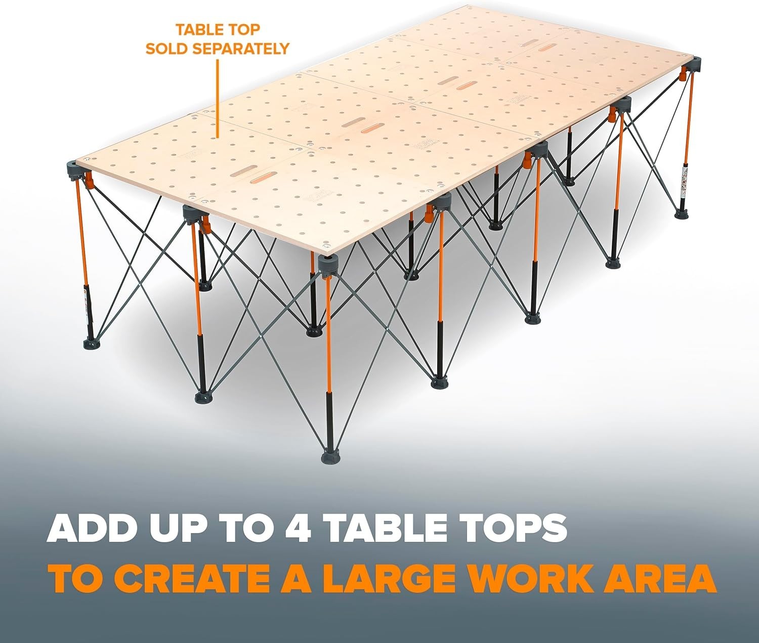30in Folding Work Table 48 x 96 Portable Workbench W/ 6000lb Capacity