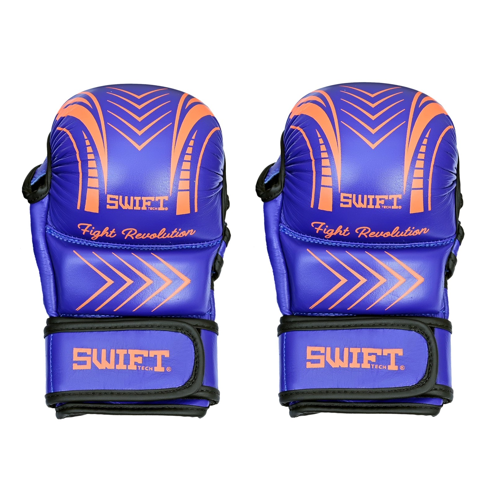 SWIFT TECH Fight Revolution Gloves, Premium Cow-Hide Leather, Open Palm MMA G...