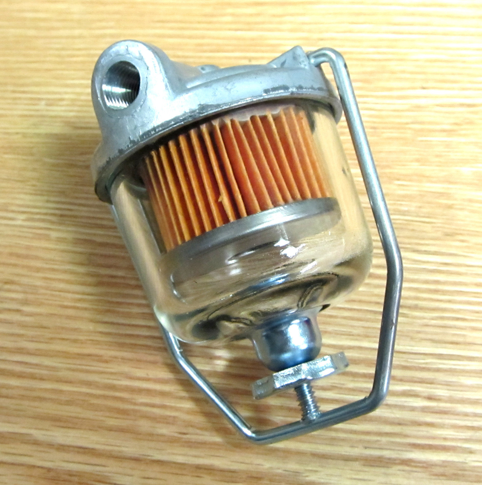 1955 1956 1957 58-64 CHEVY FUEL FILTER ASSEMBLY GLASS BOWL  AC GF48 *USA MADE *