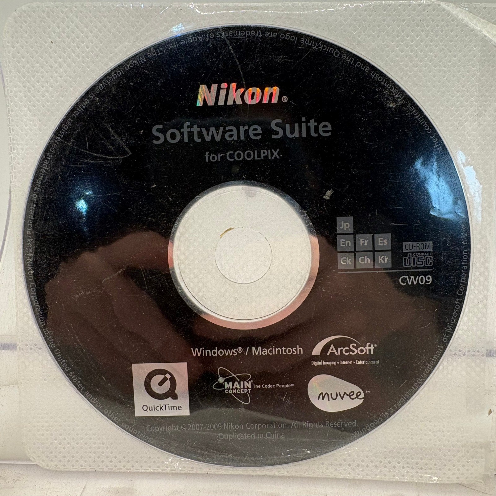 Nikon Software Suite for COOLPIX Digital Camera CD-ROM CW09 Windows Macintosh