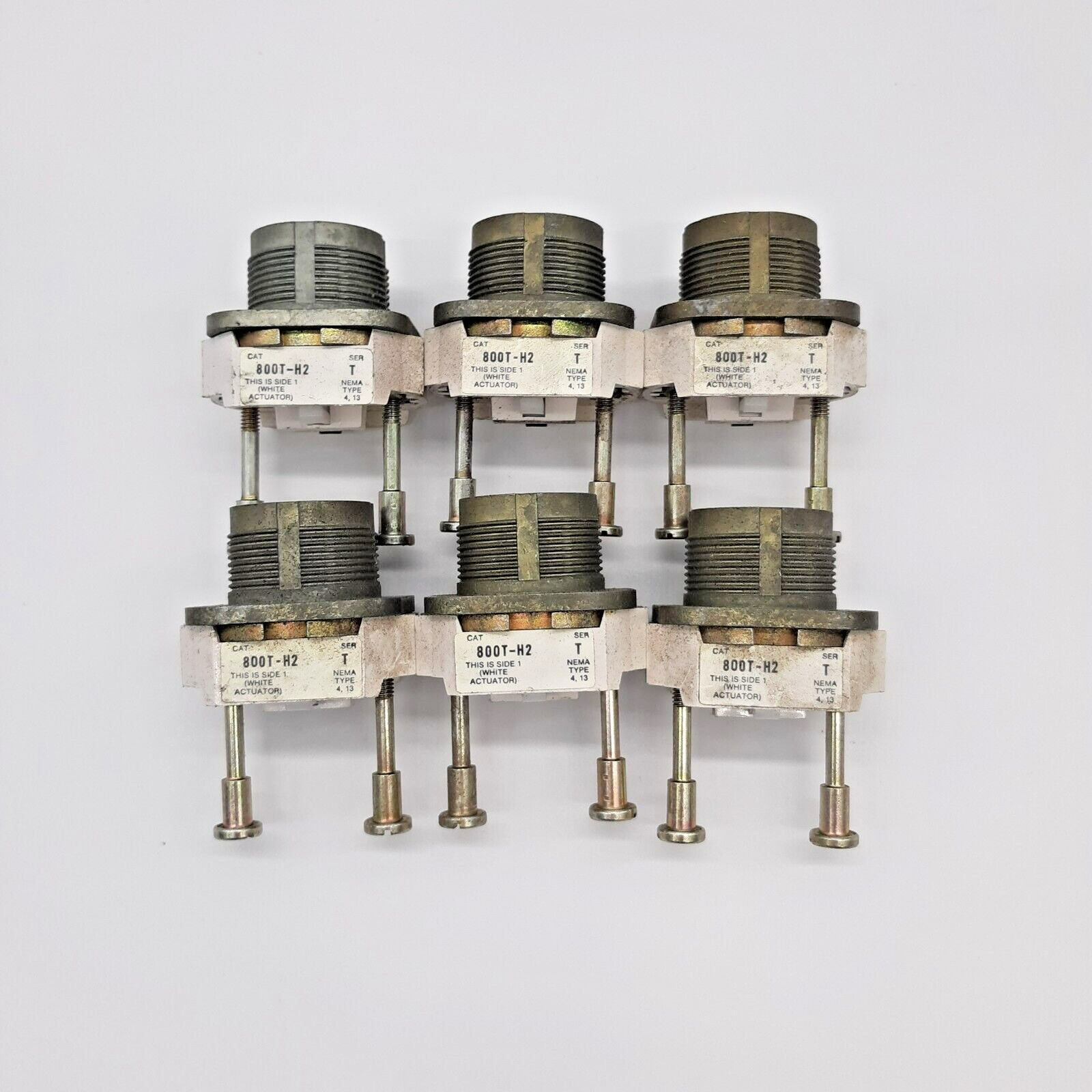 Allen-Bradley 800T-H2 Selector Switch Base Lot of 6