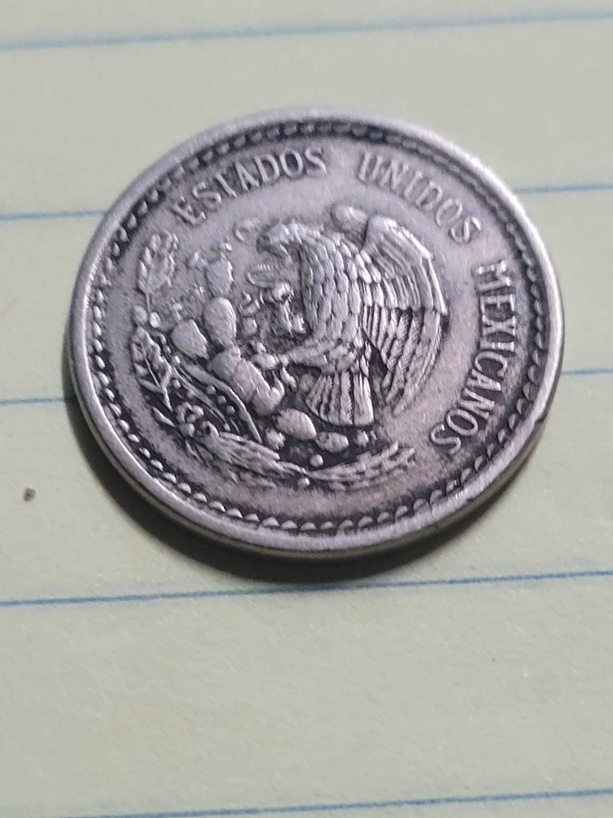 1936-M MEXICO 5 CENTAVOS COIN ( Fine)