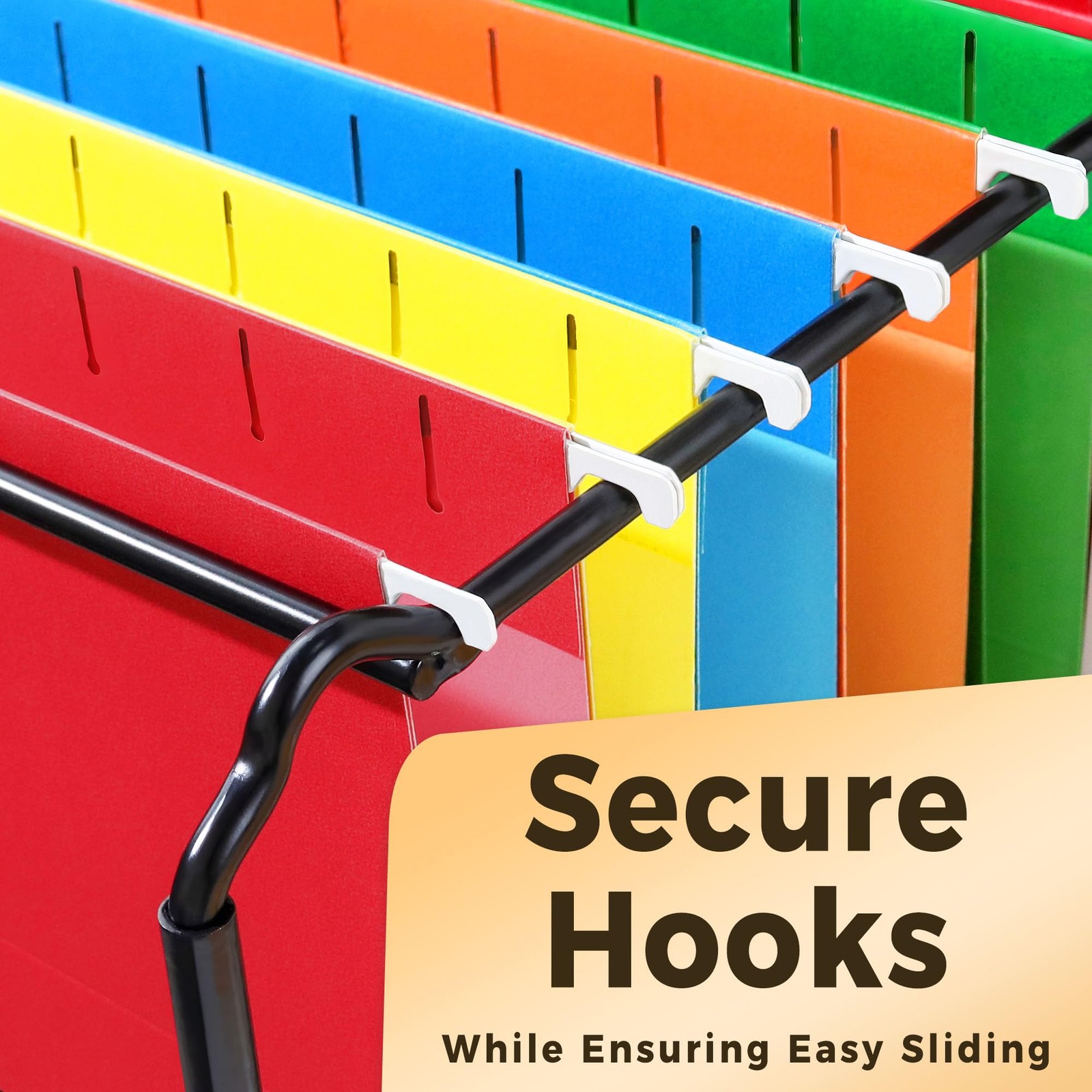 Hanging File Folders Extra Capacity 2 Inch Expansion Assorted 25 Pack