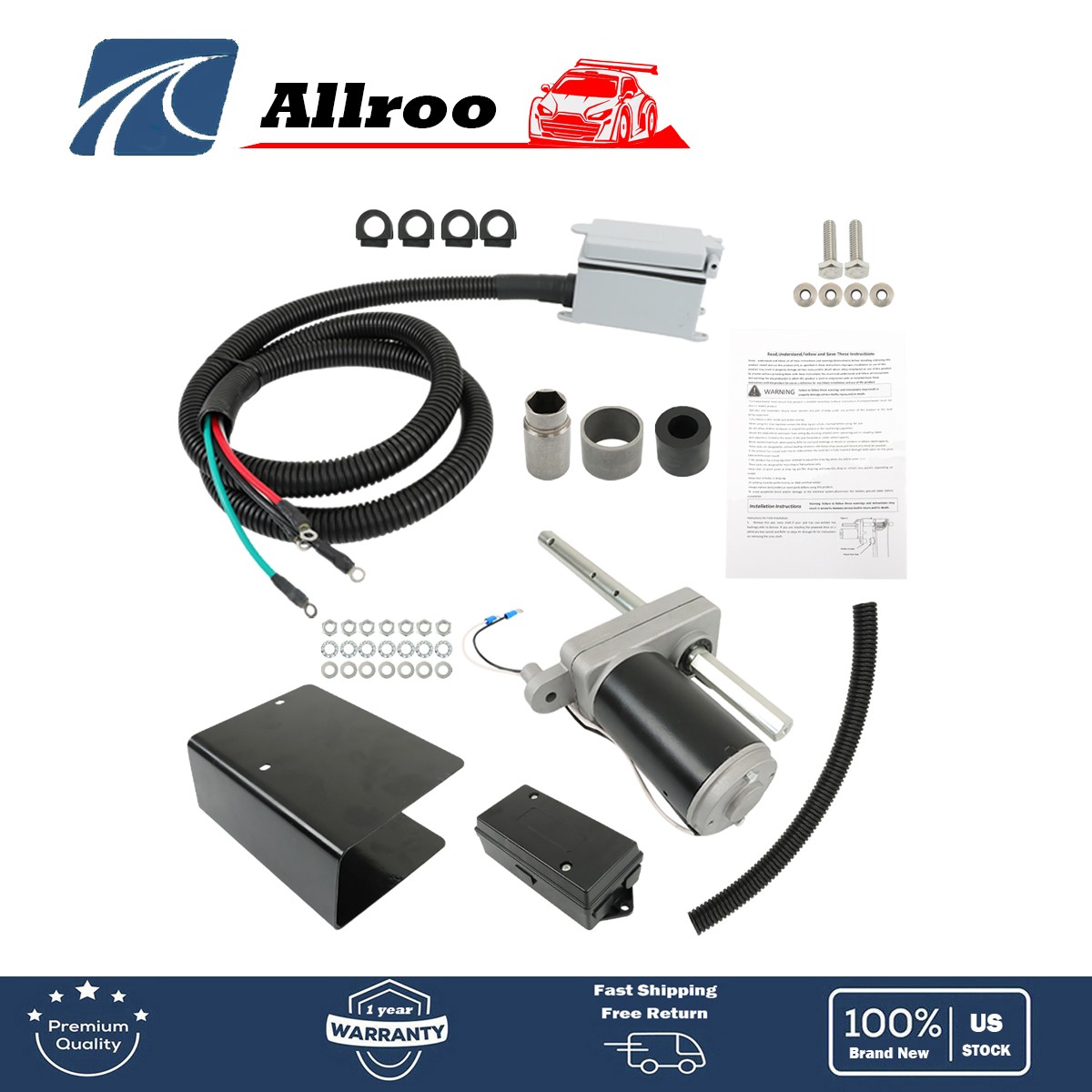 1824200100 NEW ELECTRIC POWERED TRAILER JACK KIT 12000 lbs.For RV