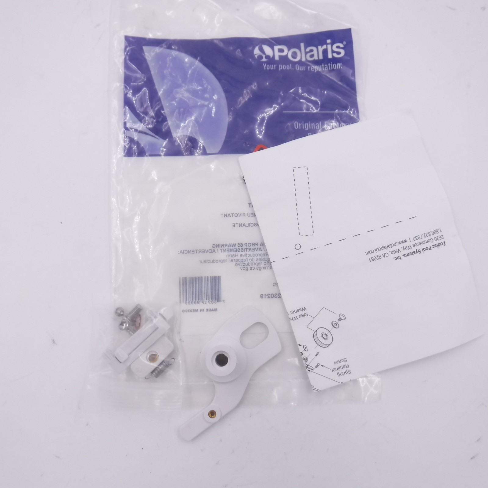 Zodiac Polaris C36 White Swing Axle Kit for Polaris Pool Cleaner