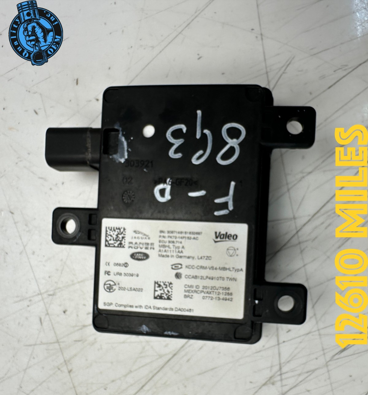 2013-17 LAND ROVER 14-20 JAGUAR F-TYPE REAR LEFT RIGHT BLIND SPOT CONTROL MODULE