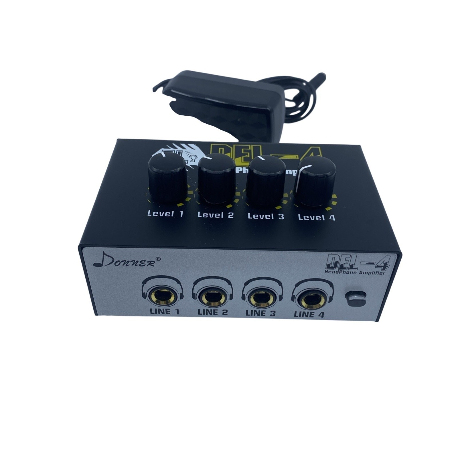 Donner DEL-4 Stereo Headphone Amp 4-Channel Audio Mixer - Untested/As Is