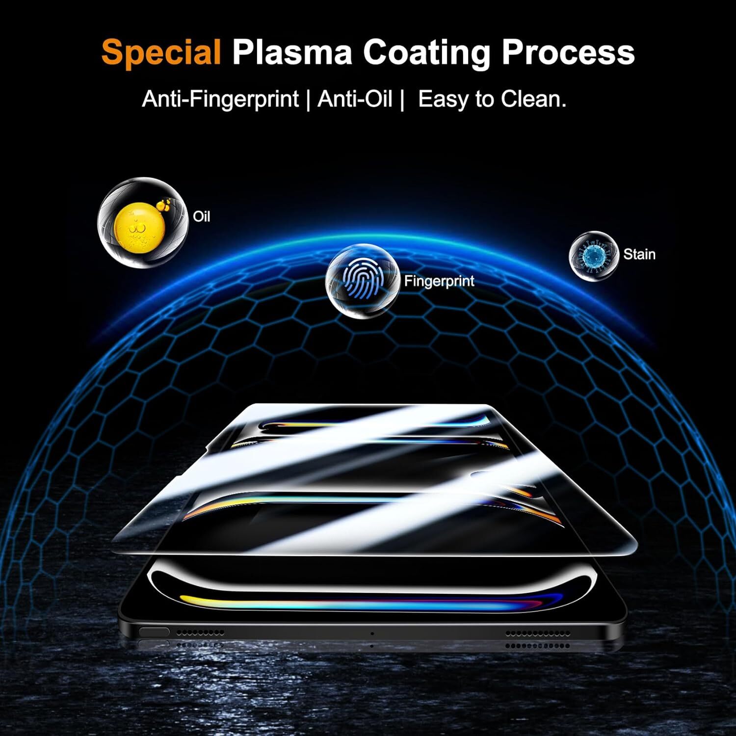 Screen Protector Compatible With iPad Pro 11 Inch (2024) [2+2 Pack]