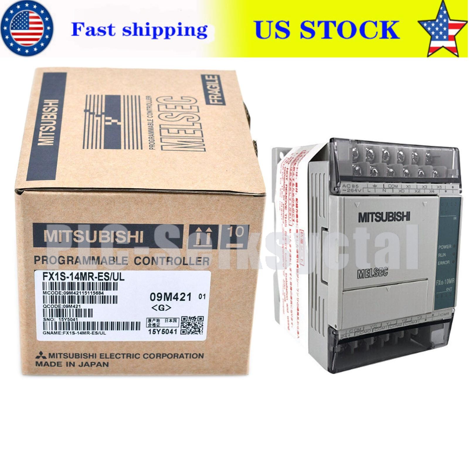New In Box MITSUBISHI FX1S-14MR-ES/UL (FX1S14MRESUL) Programmable Controller
