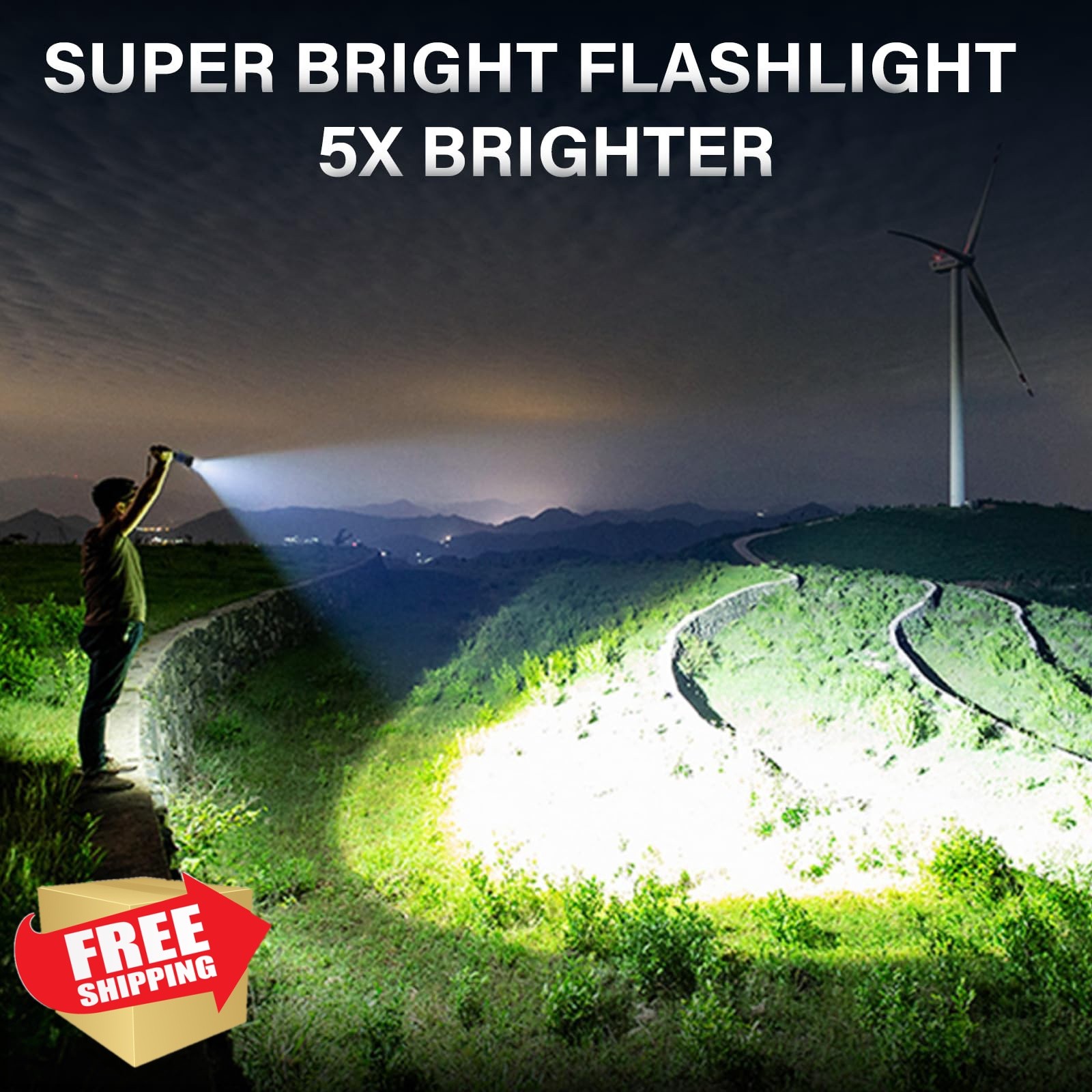 AKNEAR Rechargeable LED Flashlight
