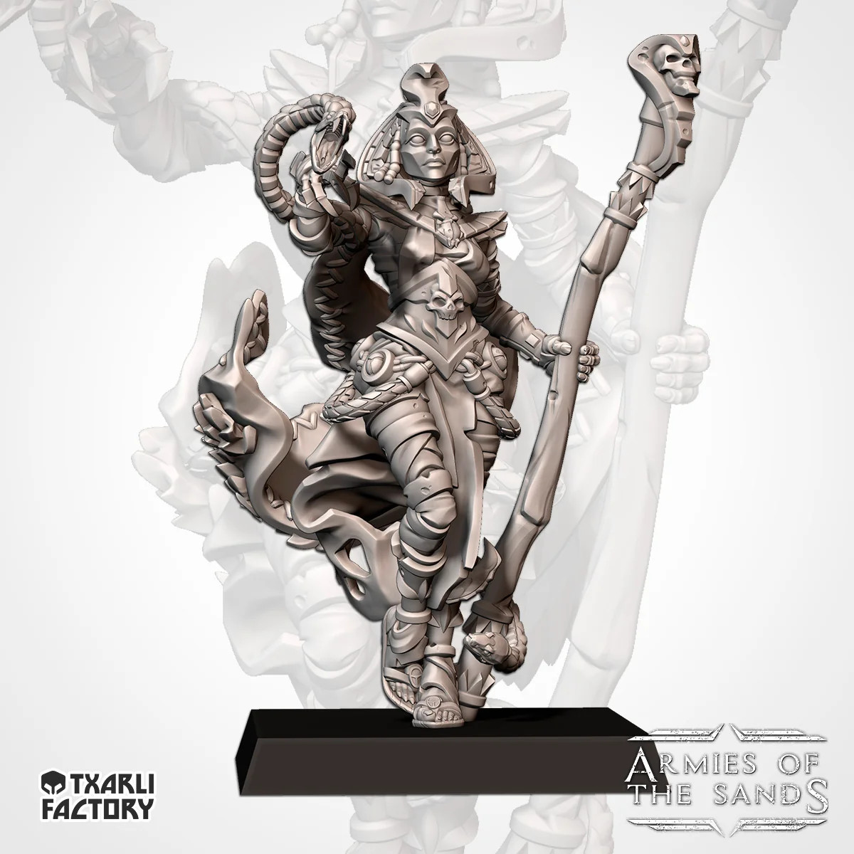 Queen of Snakes - 28-32mm Armies Of The Sands - Resin Tabletop Miniature