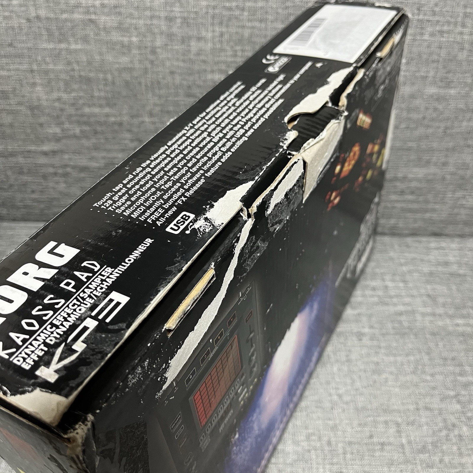 [AS IS] KORG KAOSS PAD KP3 Dynamic Effect Sampler sequencer with adapter box