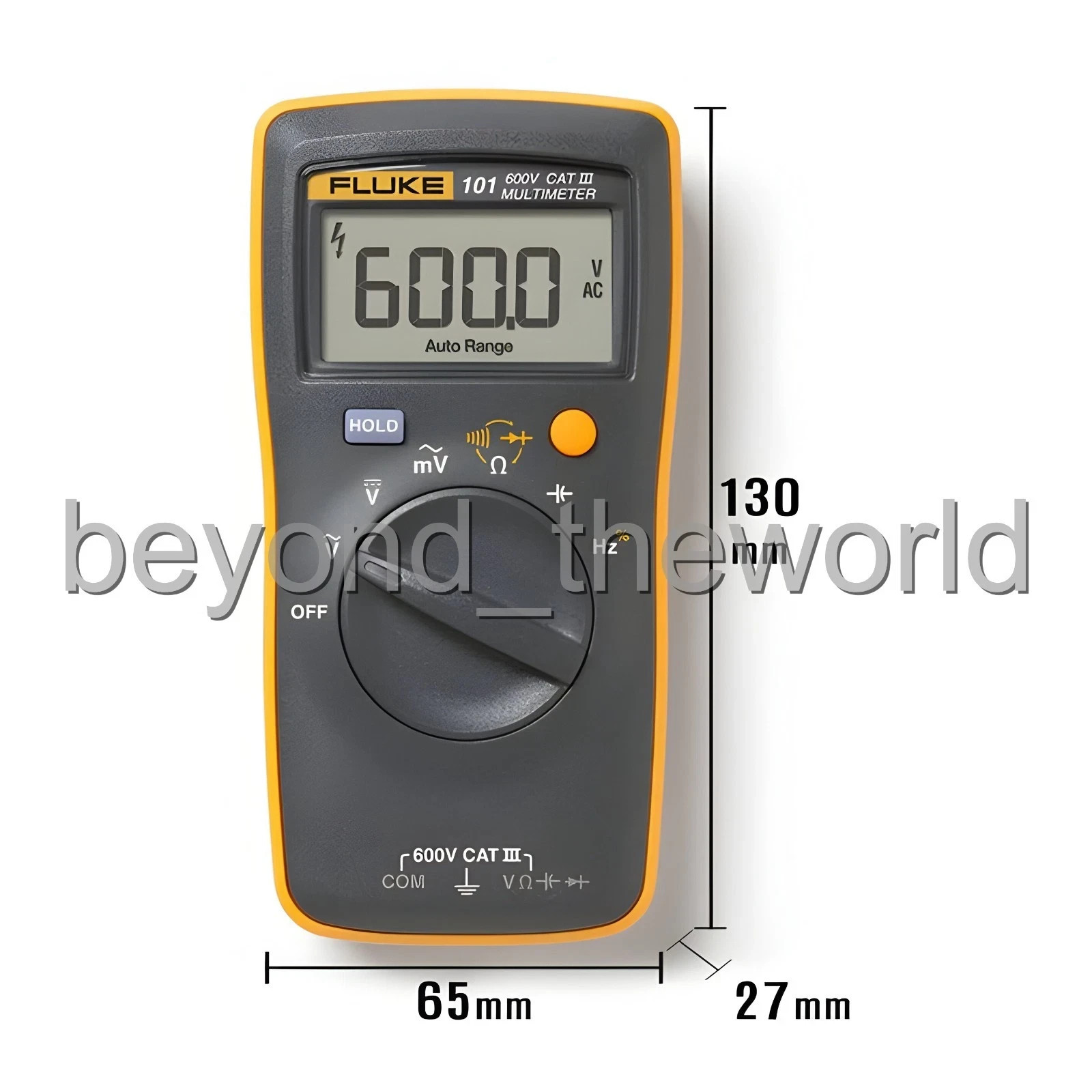 FLUKE 101 Basic Digital Multimeter Pocket Portable Meter AC DC Volt Tester
