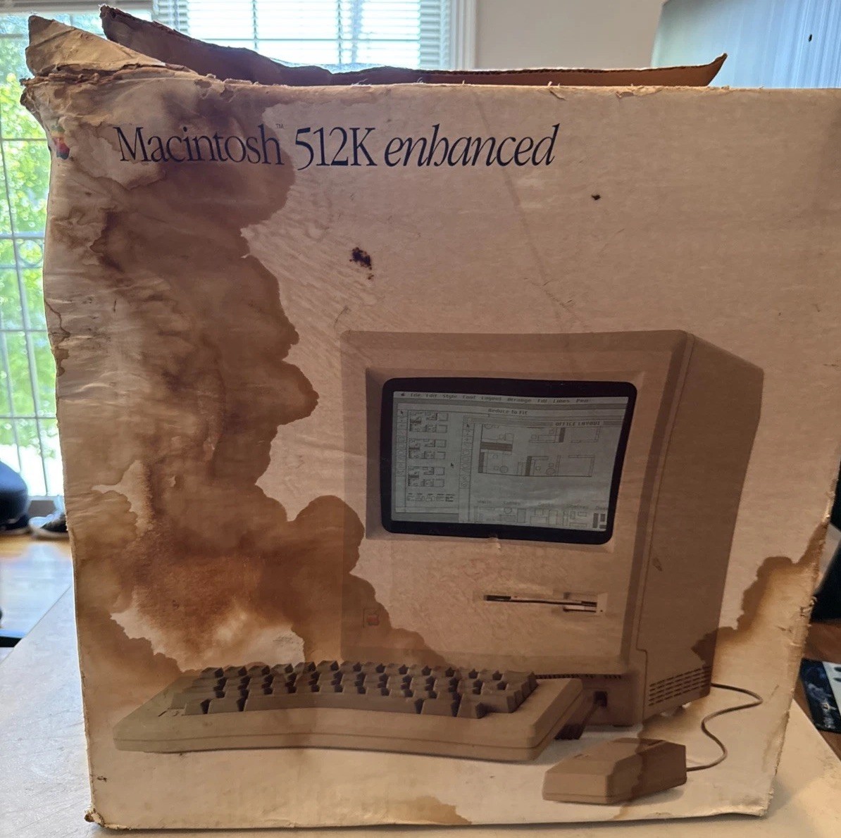 Apple Macintosh 512K M0001W Computer w/ Keyboard Mouse Original Box Untested
