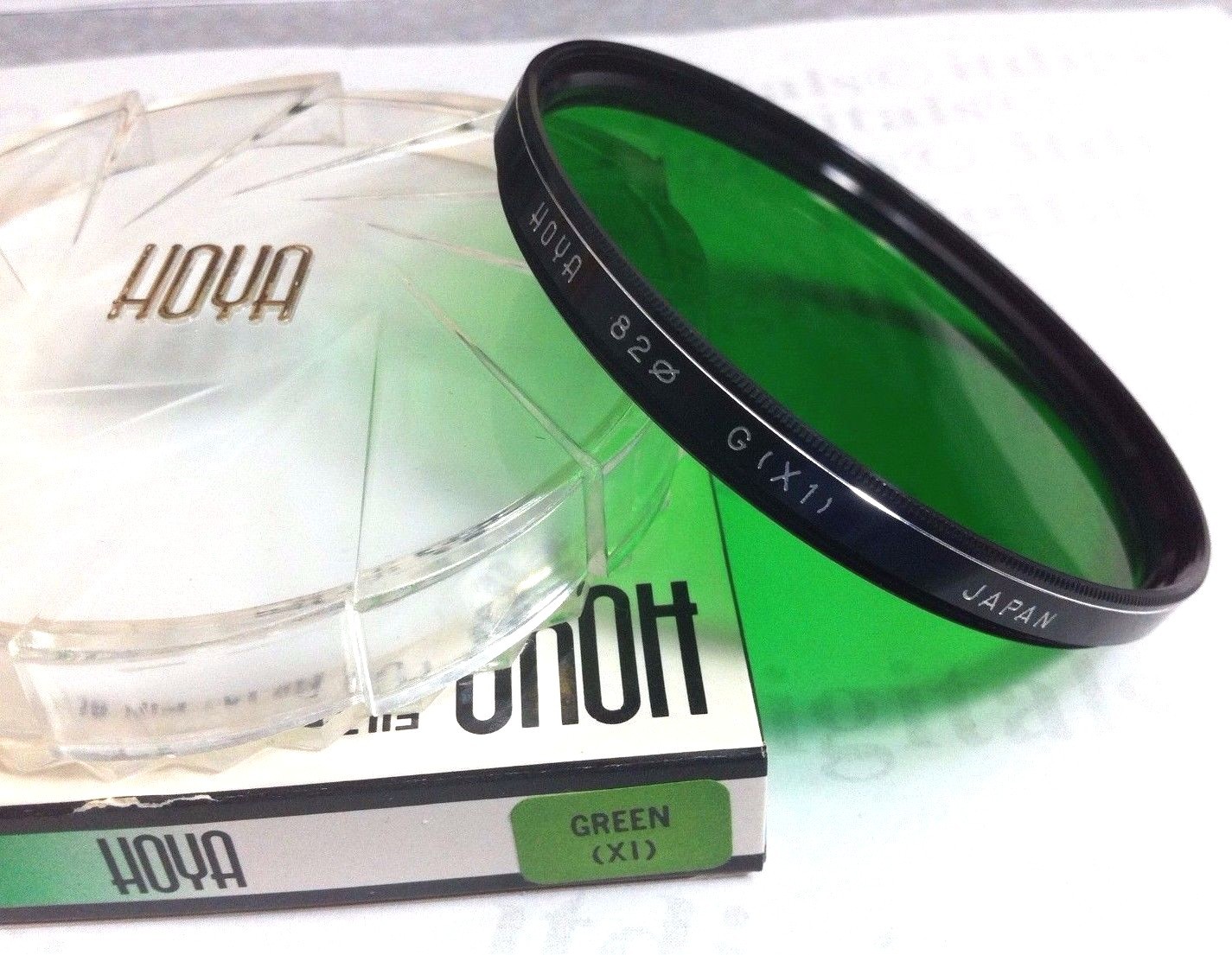 Hoya 82mm Green (X1) Enhancing Glass Lens Filter 82 mm Japan X1 OEM Genuine X 1
