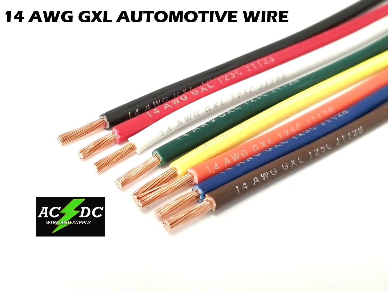 14 AWG WIRE AUTO SAE J 1128 CAR, TRUCK, HOBBY GXL WIRE W/ LEGEND PRINT
